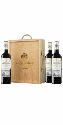 Marqués De Riscal Reserva | 3 Botellas En Caja De Madera